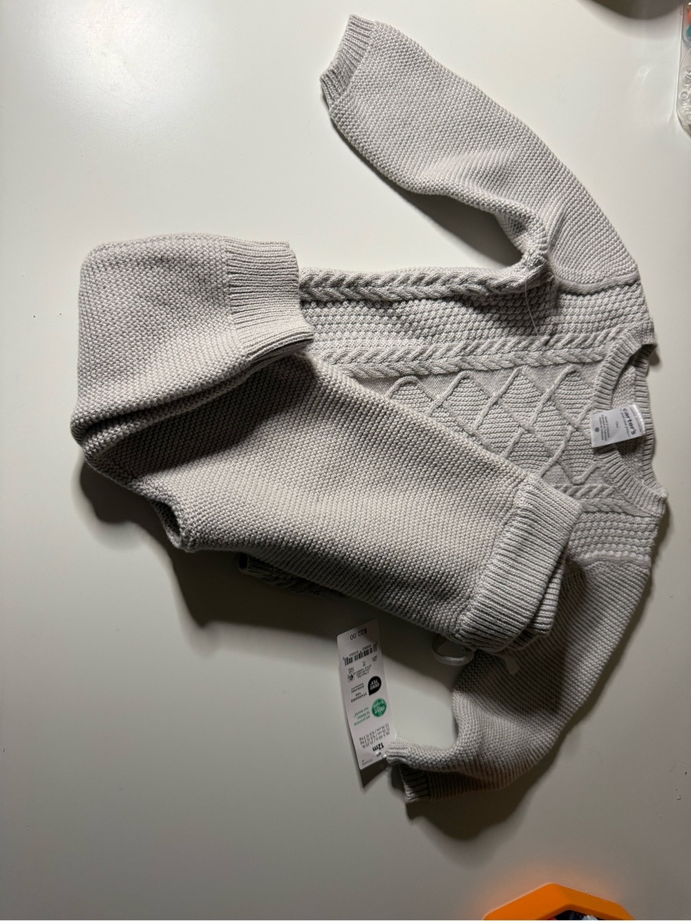 Gray Sweater Outfit Baby Carters 12mo NWT